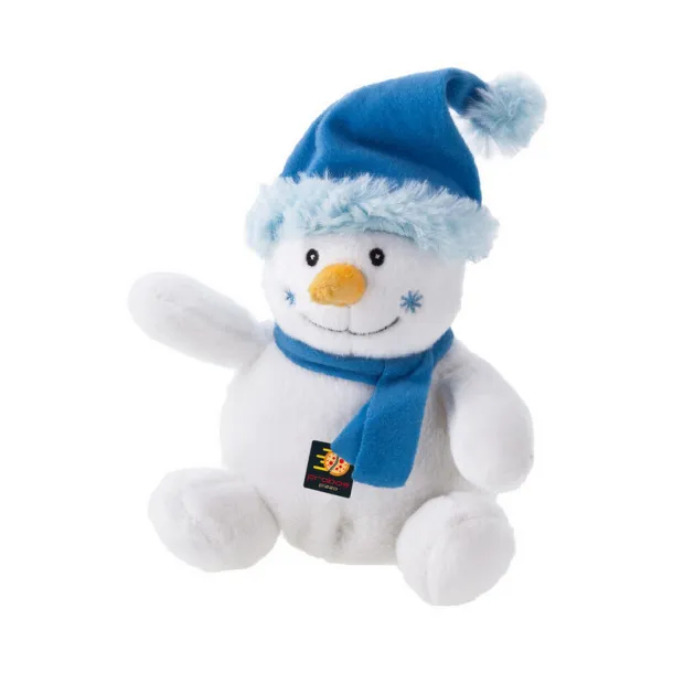 Brennan Plush snowman white blue