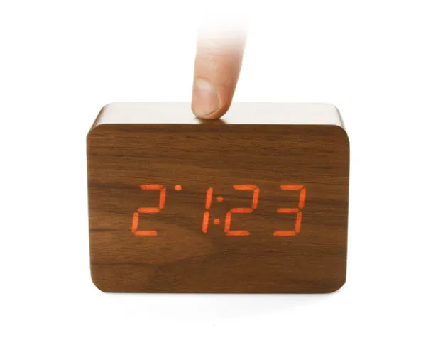 CLAP Desk clock Brown