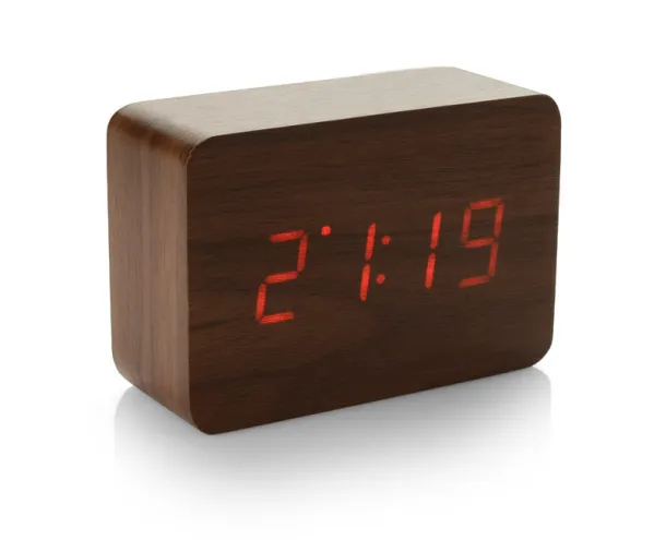 CLAP Desk clock Brown