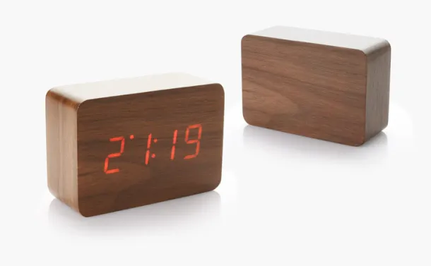 CLAP Desk clock Brown