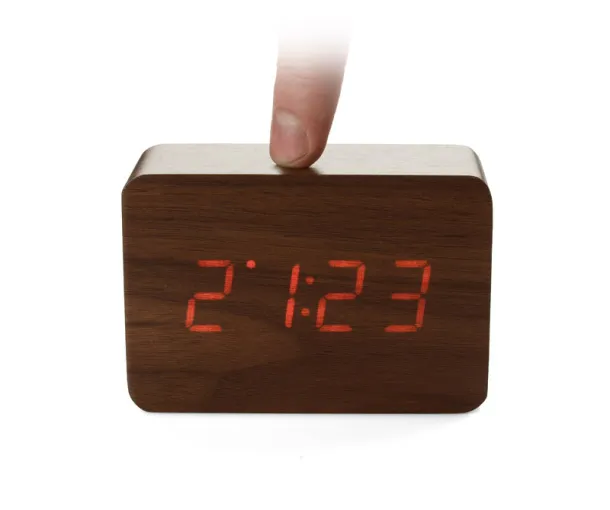 CLAP Desk clock Brown