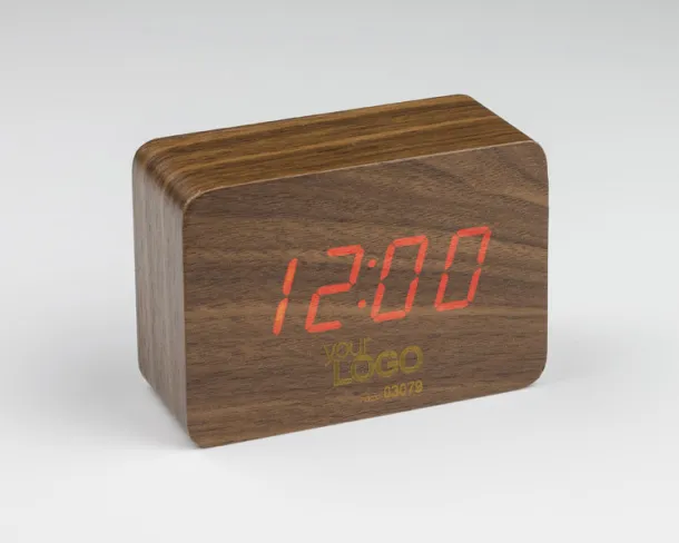 CLAP Desk clock Brown