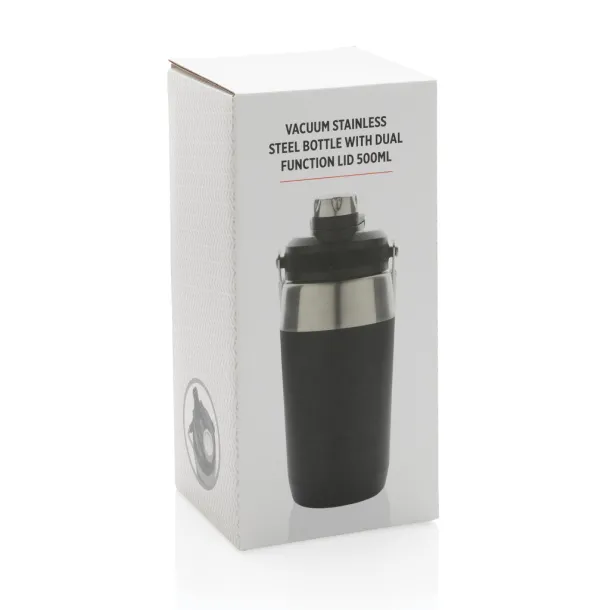  Vacuum stainless steel dual function lid bottle 500ml - XD Collection Black 