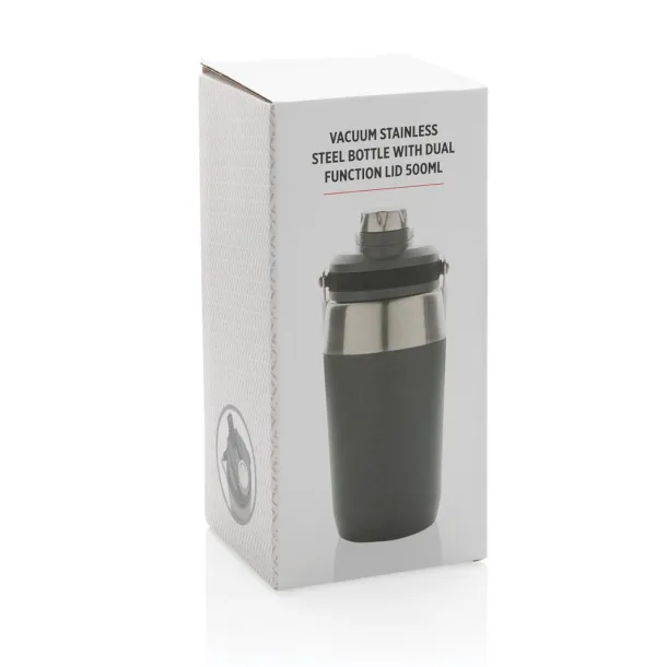  Vacuum stainless steel dual function lid bottle 500ml - XD Collection Anthracite 