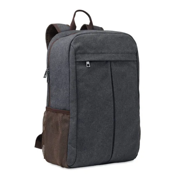 UMEA Computer backpack in canvas Black