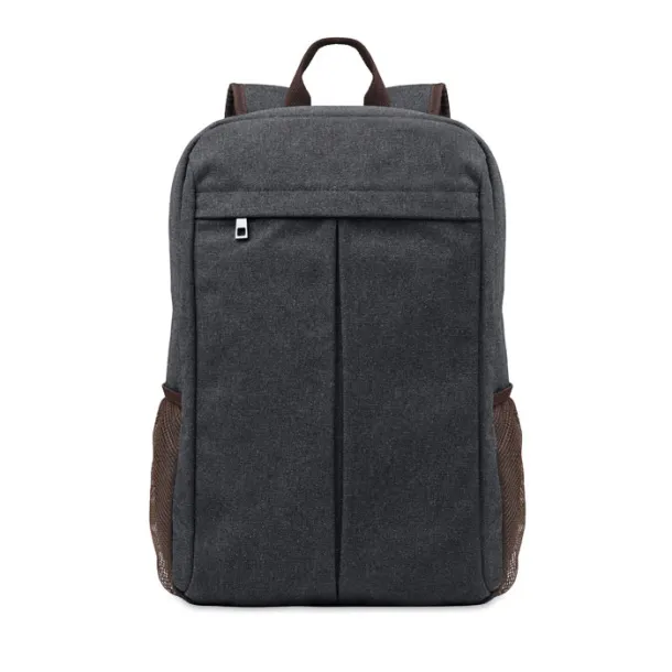 UMEA Computer backpack in canvas Black