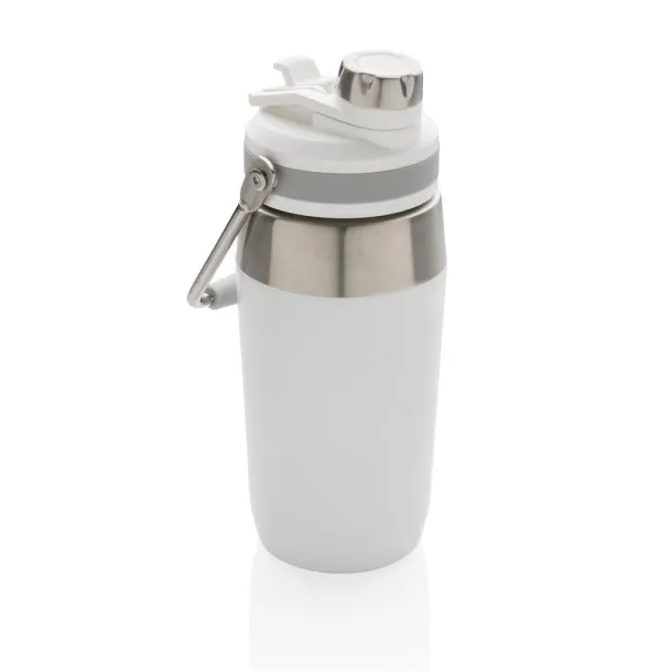  Vacuum stainless steel dual function lid bottle 500ml - XD Collection White 