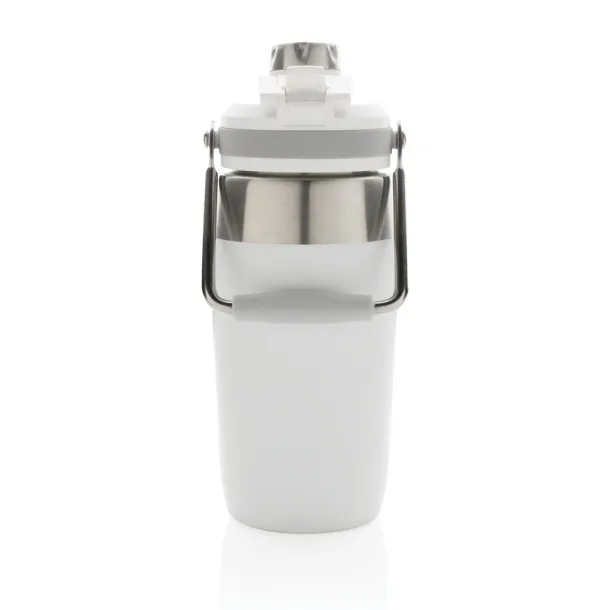  Vacuum stainless steel dual function lid bottle 500ml - XD Collection White 