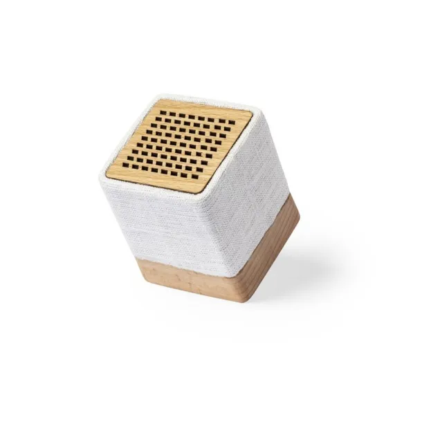  Organic hemp wireless speaker 3W, wooden details neutral