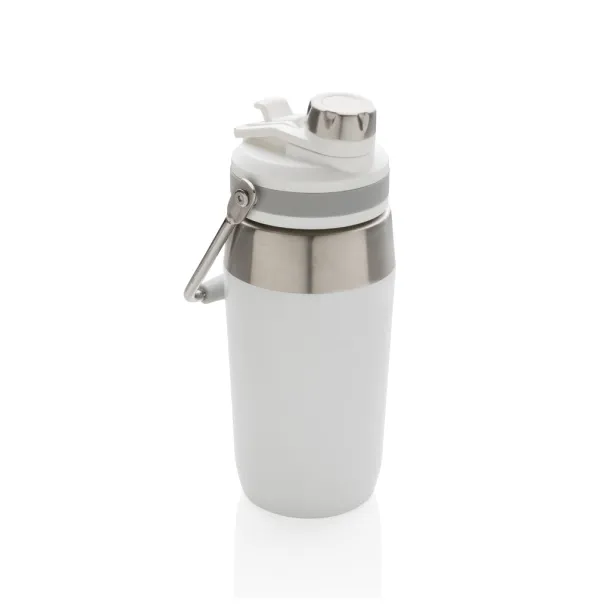  Vacuum stainless steel dual function lid bottle 500ml - XD Collection White 