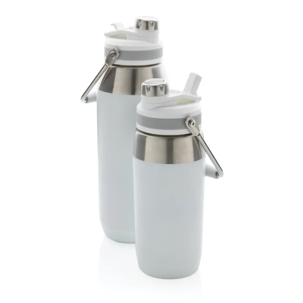  Vacuum stainless steel dual function lid bottle 500ml - XD Collection White 