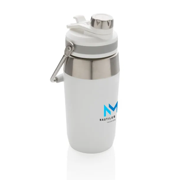  Vacuum stainless steel dual function lid bottle 500ml - XD Collection White 