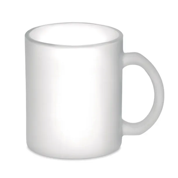 SUBLIMATT Glass sublimation mug 300ml Transparent white