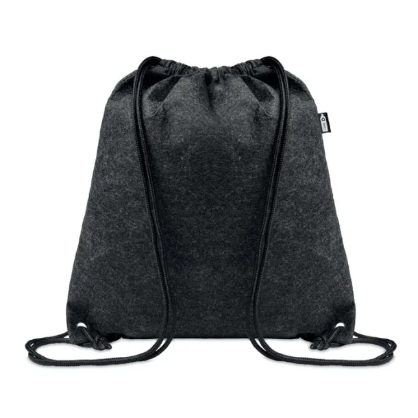 INDICO RPET felt drawstring bag stone grey