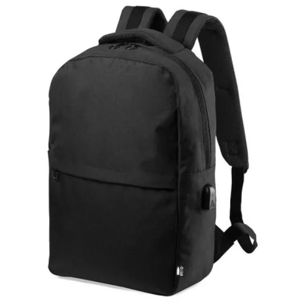  RPET 15" laptop backpack black