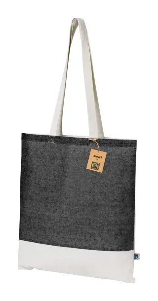 Alib Fairtrade torba za kupovinu Crna
