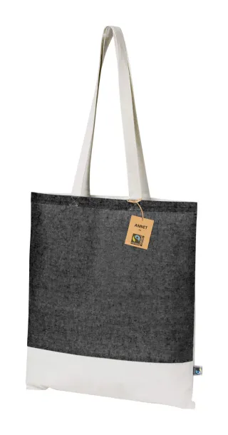 Annet Fairtrade shopping bag Black