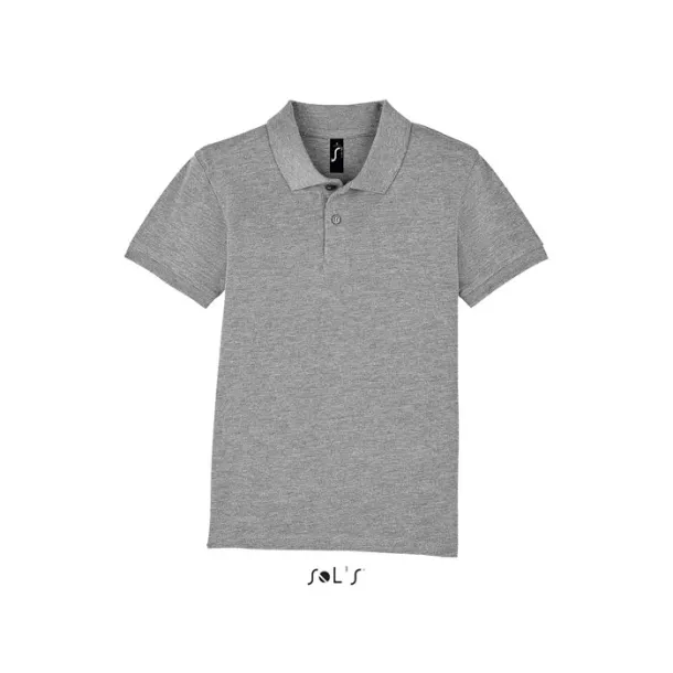 PERFECT KIDS POLO-180g Grey Melange