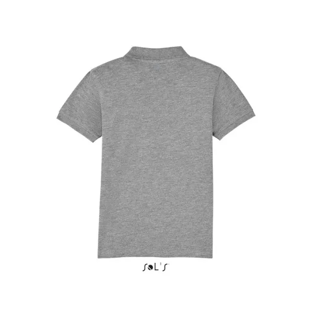 PERFECT KIDS POLO-180g Grey Melange