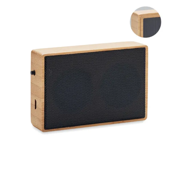 SOLAE Solar bamboo wireless speaker Wood