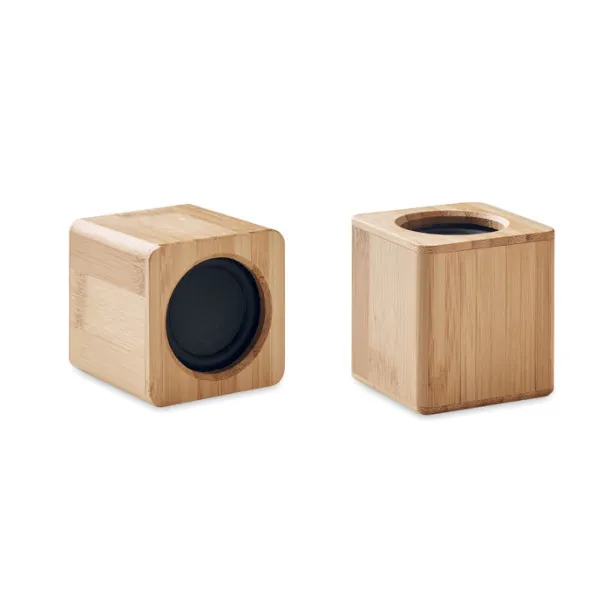 AUDIO SET Set of Bamboo wireless speaker Wood