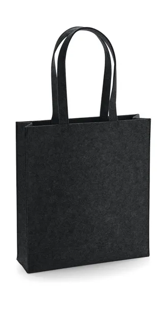  Felt Tote Bag - Bagbase Charcoal Melange