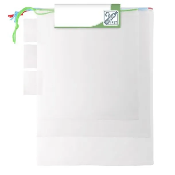  RPET vrećica za voće i povrće, 3 kom. Bijela