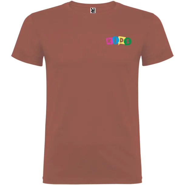 Beagle short sleeve kids t-shirt - Roly Brick red