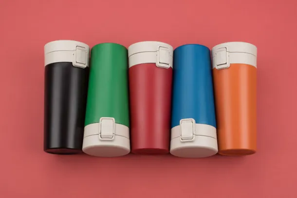 STAR Travel mug 350 ml - Bella+Canvas czerwony