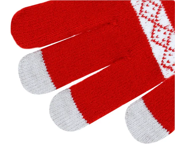 Ulven Christmas touch screen gloves Red