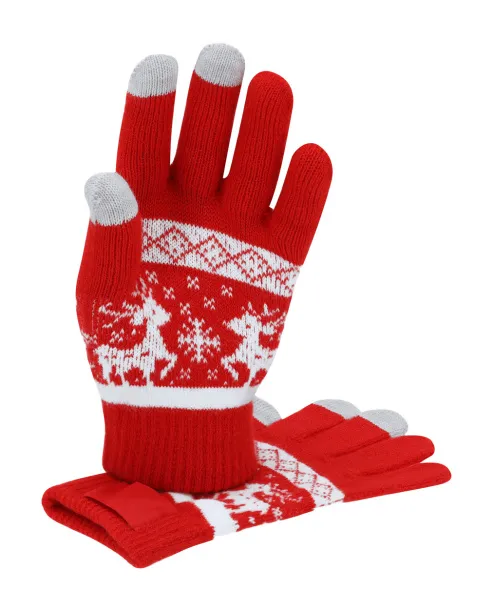 Ulven Christmas touch screen gloves Red