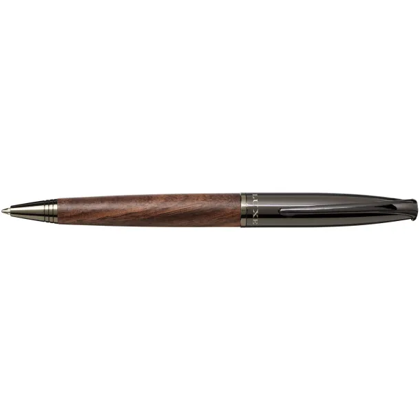 Loure wood barrel ballpoint pen - Luxe Solid black Dark brown