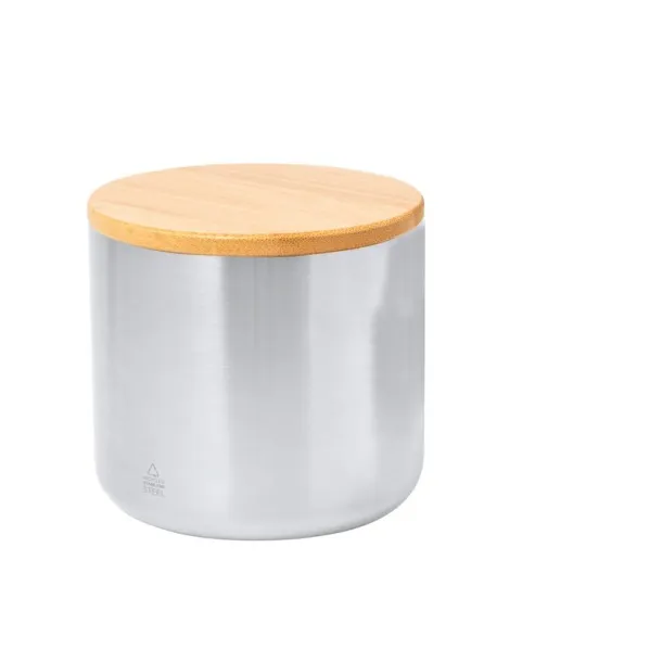  Recycled stainless steel thermo mug 330 ml Srebrna