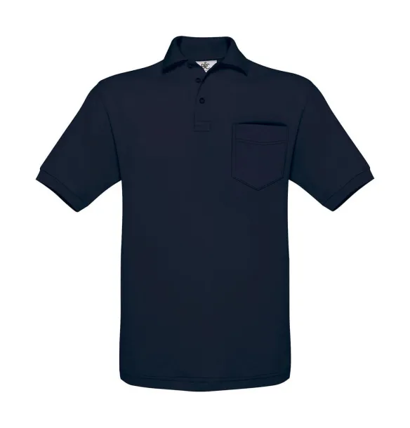  Safran Pocket Polo - B&C Navy