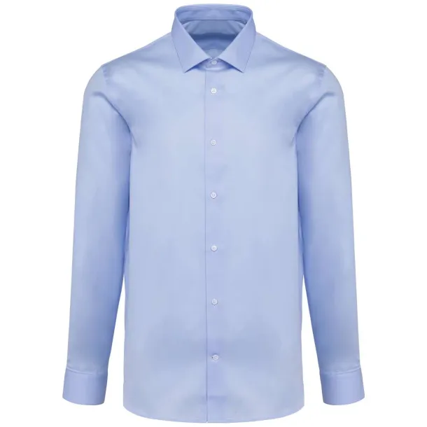  MEN'S PINPOINT OXFORD LONG-SLEEVED SHIRT - Kariban Premium Essential Blue