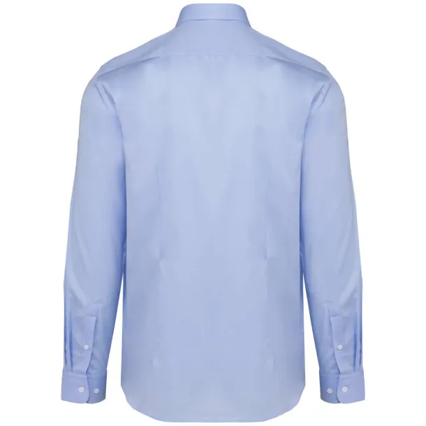  MEN'S PINPOINT OXFORD LONG-SLEEVED SHIRT - Kariban Premium Essential Blue