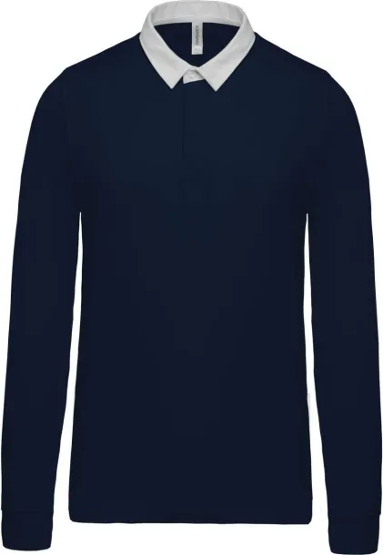  Rugby polo majica, 280 g/m2 - Kariban Mornarsko plava Bijela