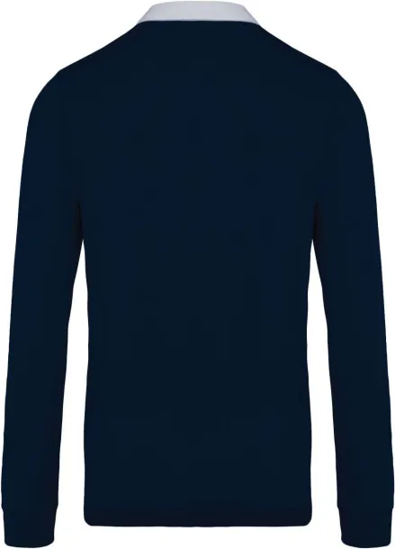  Rugby polo majica, 280 g/m2 - Kariban Mornarsko plava Bijela