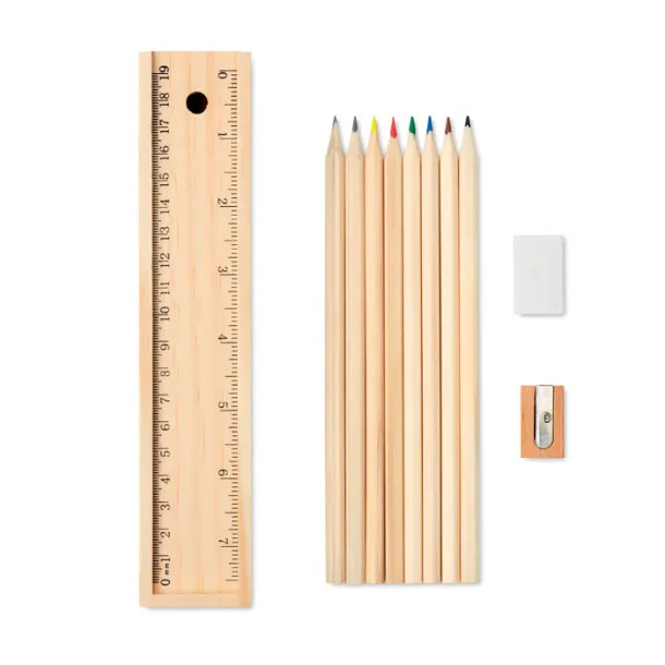 TODO SET Stationery set in wooden box Wood