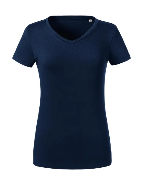  Ladies' Pure Organic V-Neck Tee - Russell Pure Organic French Navy