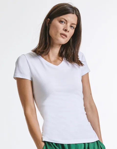  Ladies' Pure Organic V-Neck Tee - Russell Pure Organic