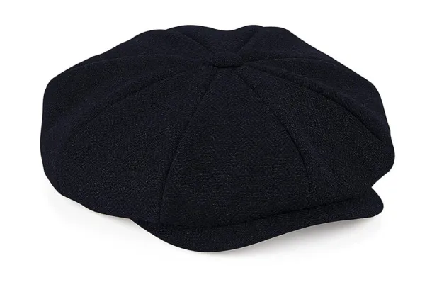  Heritage Bakerboy Cap - Beechfield Navy Herringbone