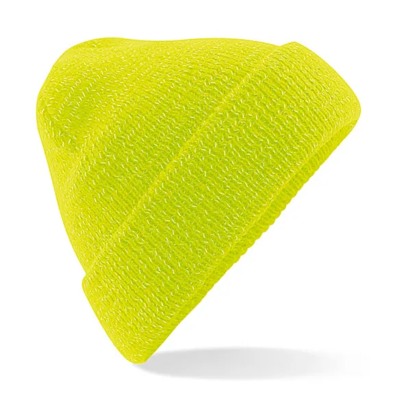  Reflective Beanie - Beechfield Fluorescent Yellow