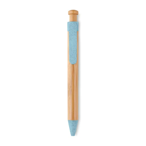 TOYAMA Bamboo/Wheat-Straw PP ball pen Blue