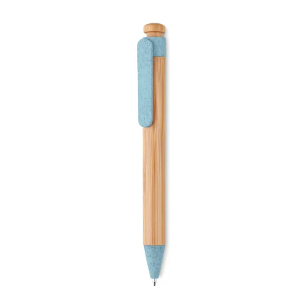 TOYAMA Bamboo/Wheat-Straw PP ball pen Blue