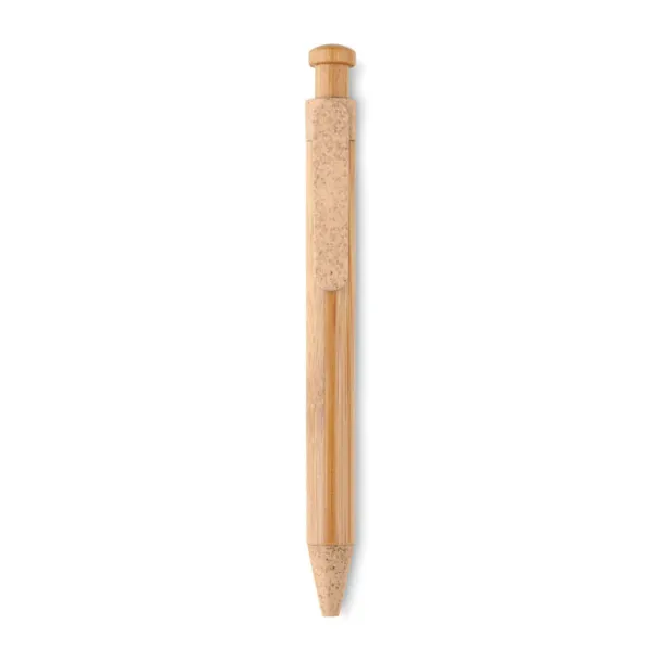 TOYAMA Bamboo/Wheat-Straw PP ball pen Orange