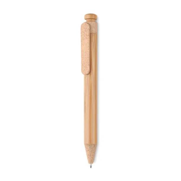 TOYAMA Bamboo/Wheat-Straw PP ball pen Orange