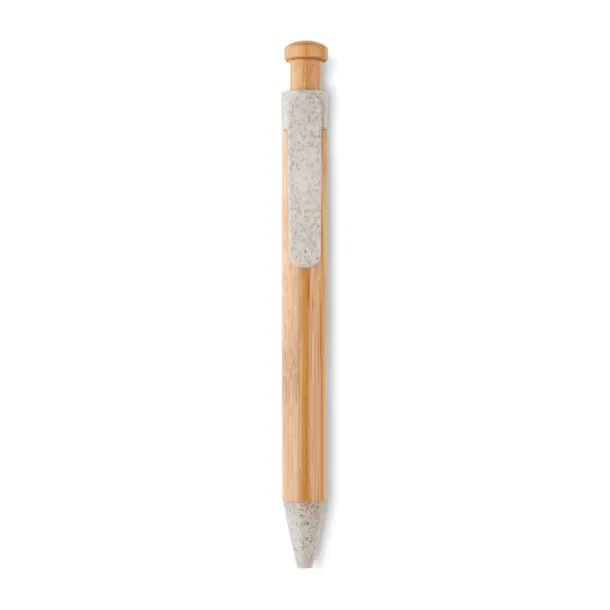 TOYAMA Bamboo/Wheat-Straw PP ball pen Beige