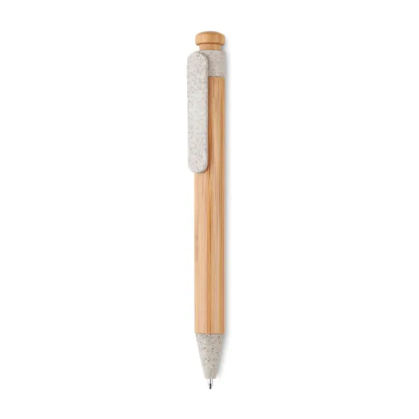 TOYAMA Bamboo/Wheat-Straw PP ball pen Beige