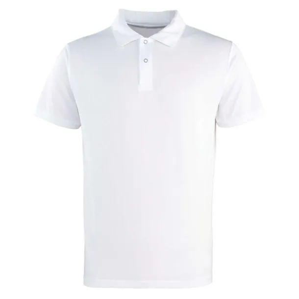  COOLCHECKER STUDDED POLO - Premier White